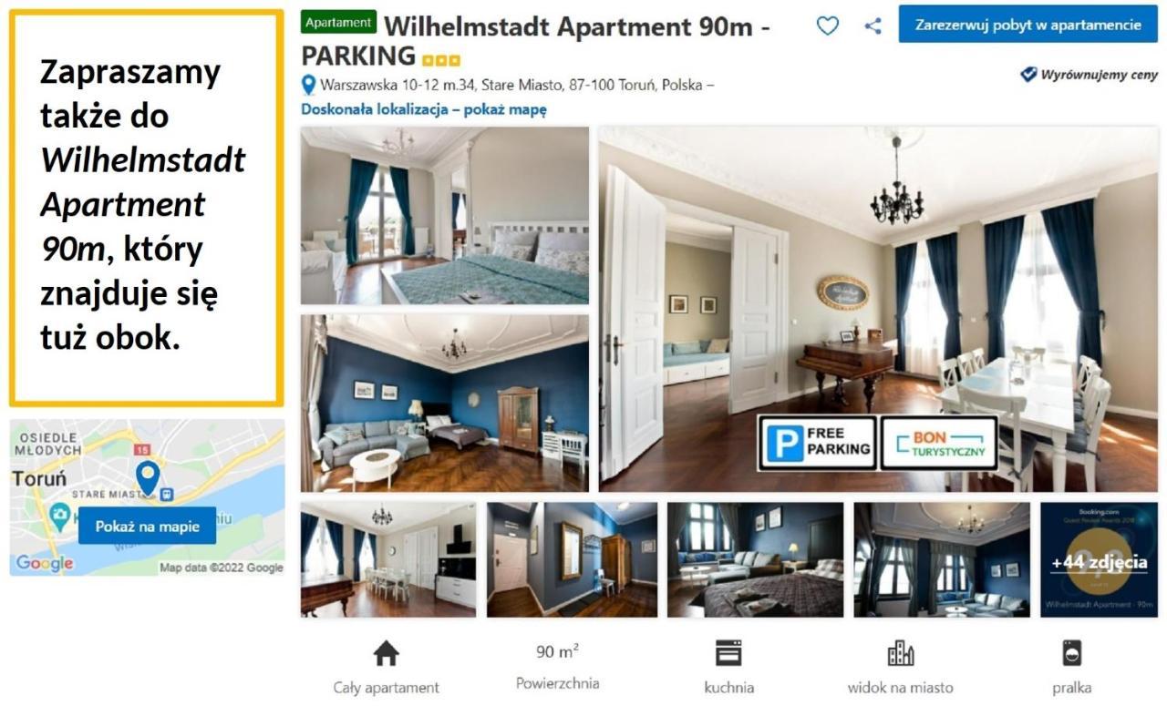 Wilhelmstadt Apartment 60M - Parking Торунь Экстерьер фото